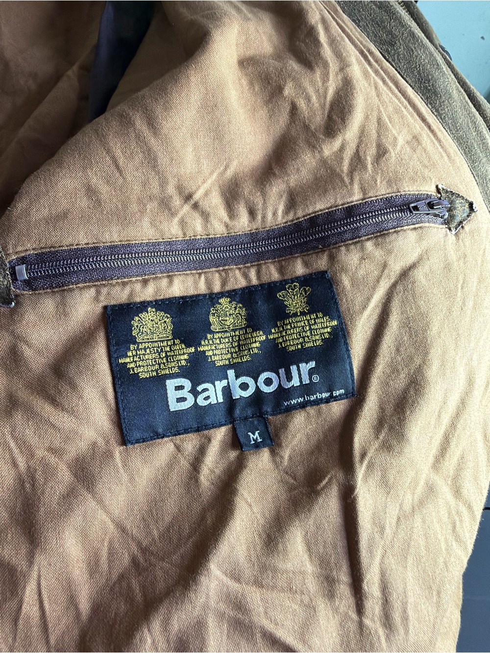 Barbour Weathered Utility Field Jacket Brown Men’s M Waterproof - Picture 9 of 16